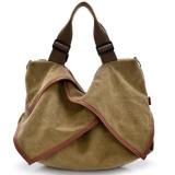 Flower Design Canvas Portable High Capacity Handbags Crossbody Shoulder Bag