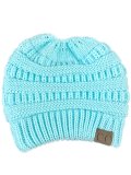 Patch Casual Solid Knitted Cap