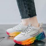 Color Bottom Women Platform Casual Sneakers