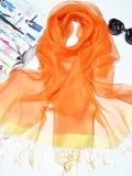 Beach Fringed Solid Scarve