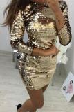 Casual Sequins   Sparkling Crystal Mini Bodycon Dresses