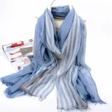Pure Color Linen Cotton Soft Shawl Scarf