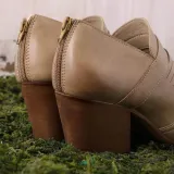 Women Vintage Ankle Boots Casual Chic Zipper Boots