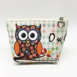 Fashion Cartoon Owl Zero Wallet Key Bag Children's PU Wallet Coin Bag