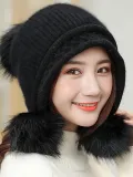 Velvet Thick Warm Knit   Christmas Hats