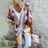 Fashion Abstract Style Print Long Sleeve Cardigan