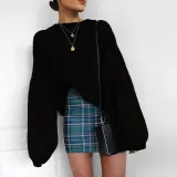 Fashion Round Collar Long Sleeve Loose Comfortable Sweater