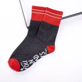 Black Cotton Letter Casual Socks