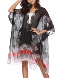 Casual Loose Bohemian Style Printing Sunscreen Cardigan