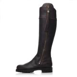 Round Toe Low Heel Zipper Casual Boots