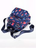 Floral Nylon Zipper Backpacks Crossbody Bags