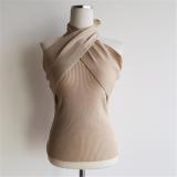 Women's Casual Backless Knit Top