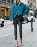 Autumn/Winter Leisure High-Collar Long-Sleeved Loose Sweaters