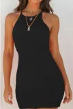 Sexy Rib Sleeveless Mini Bodycon Dress