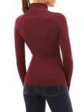 Buttoned Long Sleeve Appliqued Bodycon Sweaters