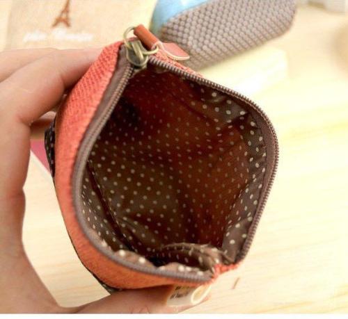 Pastoralism Coin Bag Cotton & Linen Creative Canvas Small Coin Purse Key Bag