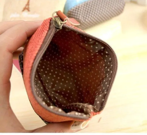 Pastoralism Coin Bag Cotton & Linen Creative Canvas Small Coin Purse Key Bag
