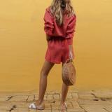 Cool Girl Tooling Jumpsuit Shorts