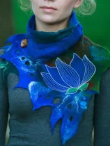 Casual Cotton-Blend Color-Block Scarves & Shawls