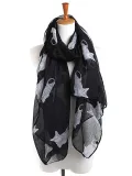 Hot Sale Womens Spring Cats design Bali Yarn Scarves