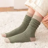 Warm Thick Line Cotton Pile Socks