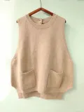 Coffee Casual Buttoned Tanks & Cami
