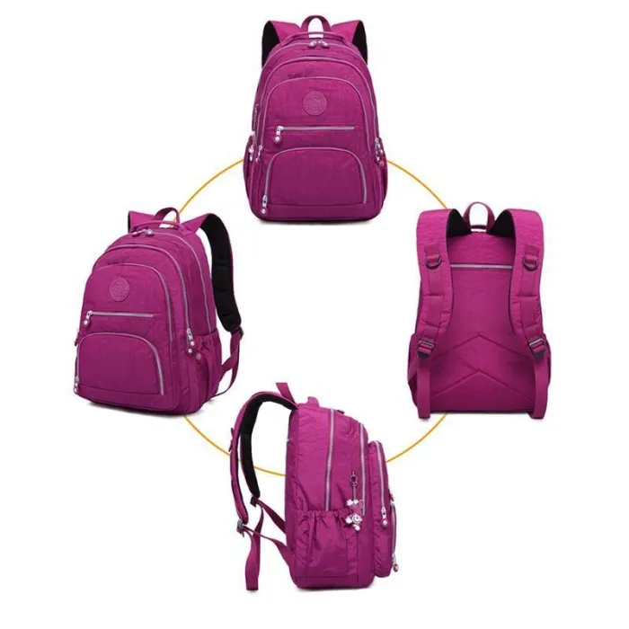 Outdoor Travel Waterproof Nylon Casual Multi Pockets Backpack