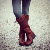 Women's outdoor casual waterproof riding boots