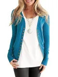 Pink Polyester Solid Casual Sweater