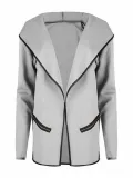 Lapel Plain Long Sleeve Blazer