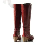 Women Round Toe Chunky Heel Boots