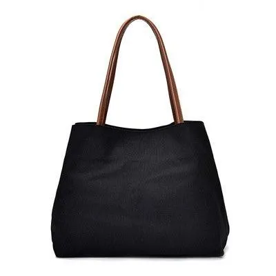 Large-Capacity Shoulder Bag Casual Canvas Female Bag