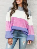 Casual Long Sleeve Round Neck Sweater