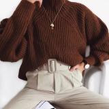 Women's Solid Color Casual Sweater