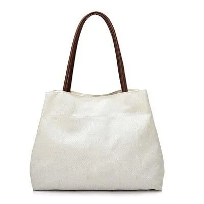 Large-Capacity Shoulder Bag Casual Canvas Female Bag