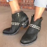 Pu All Season Chunky Heel Boots