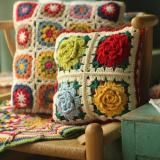 Handmade Hand Hook Stereo Flower Pillow Covers