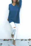 Fashion V-Neck Long Sleeve Women's Sweater