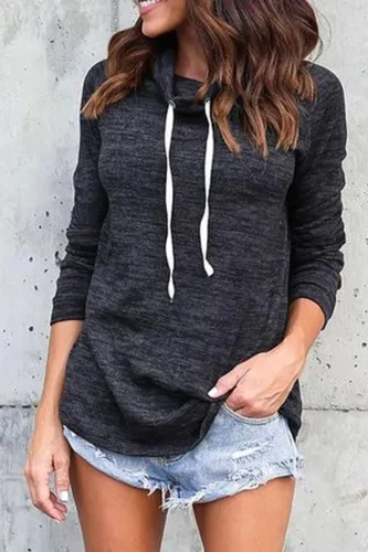 Long-Sleeved High-Collar Cable Line Casual Casual Jacket