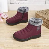 Women Comfy Snow Boot Flat Heel Plus Size Warm Shoes