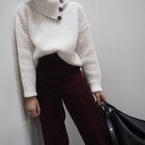 Women's Knit Button Collar Sweater