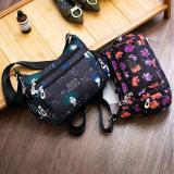Women Waterproof Crossbody Bag Flower Nylon Shoulder Bag