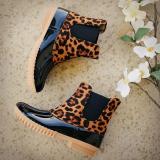 Women Two-Tone Duck Boots