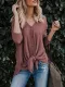 Long-Sleeved V-Collar Women's Sweater