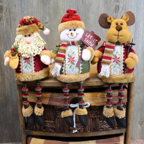 Santa Claus presents a Christmas gift