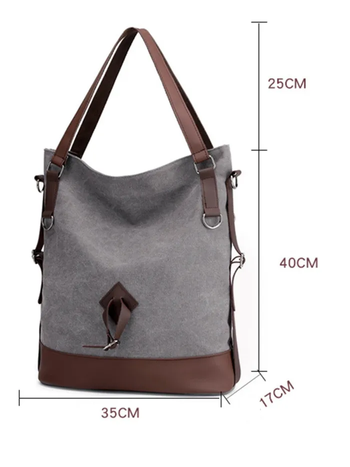 Women Canvas Large Capacity Bag Leisure  Shoulder Bags
