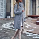 Fashion Long Sleeved Casaul Coat