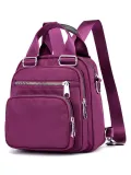 Floral Nylon Zipper Backpacks Crossbody Bags