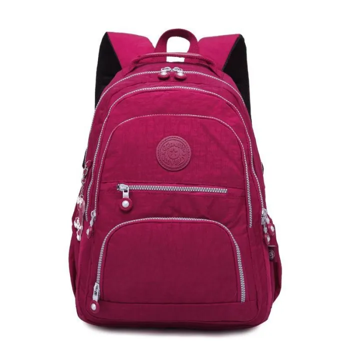 Outdoor Travel Waterproof Nylon Casual Multi Pockets Backpack