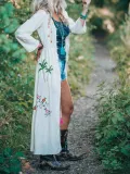 Fashion Inwrought Long Sleeve Cardigan Dresses